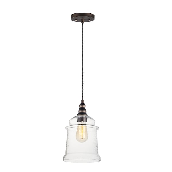 Maxim Lighting Revival 1-Light 7.75" Wide Oil Rubbed Bronze Pendant Light 21579HMOI - main